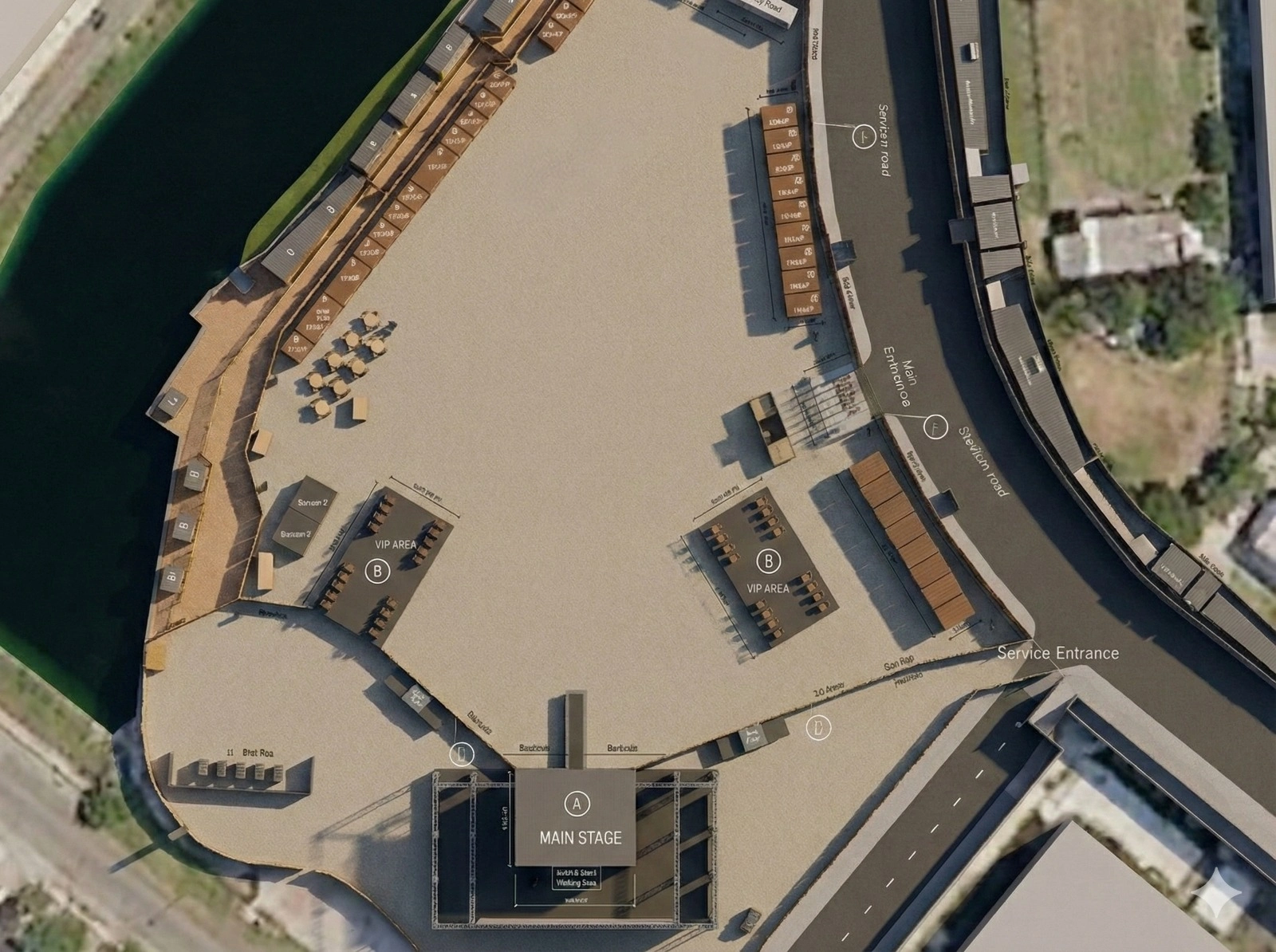 People camping at a festival